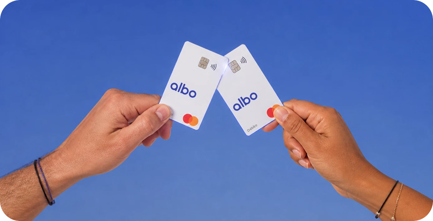 Tarjetas albo para depositar y retirar efectivo